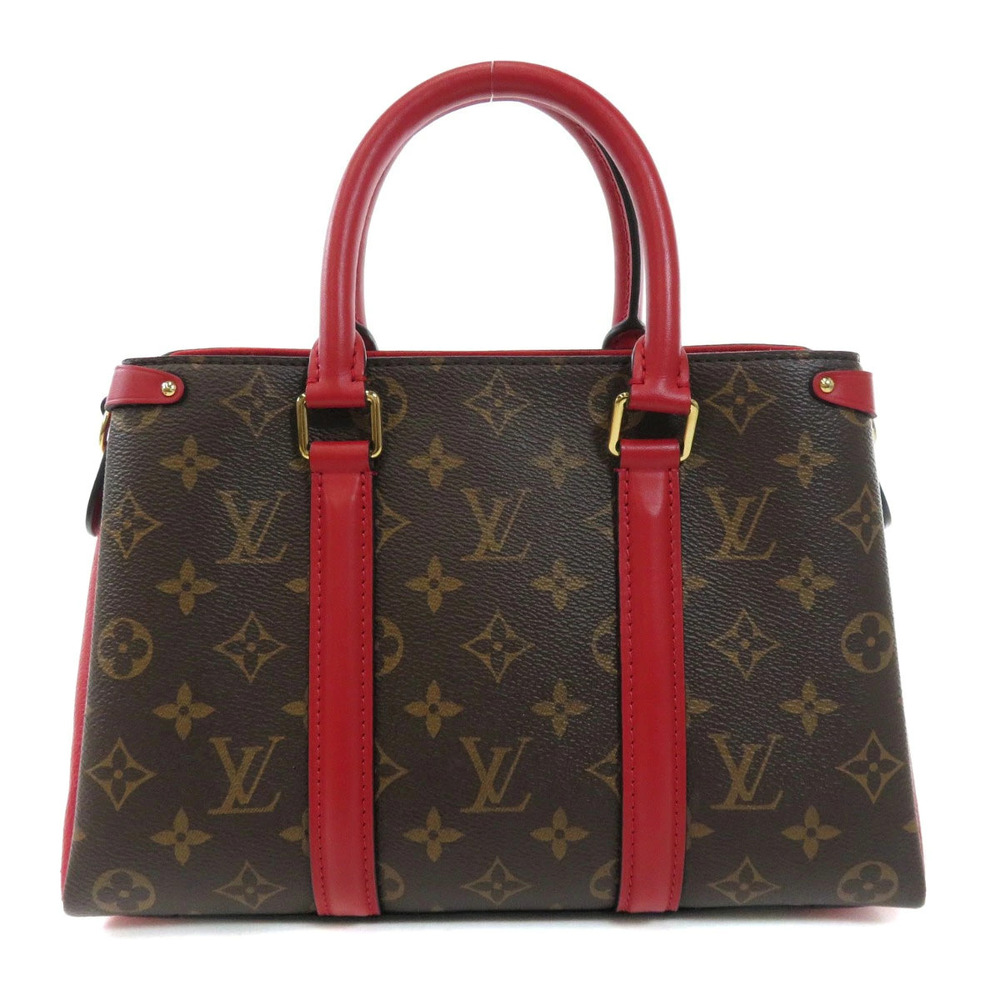 Louis Vuitton Monogram Canvas Cerise Soufflot Handbag Red NV